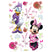 Disney muursticker Minnie Mouse & Katrien Duck roze, paars en wit - 42