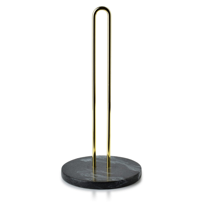 Keukenrolhouder Marble Goud|Zwart