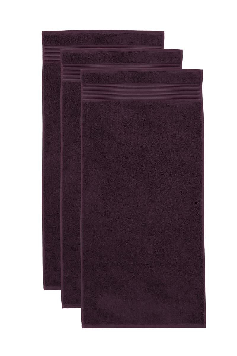 Beddinghouse Sheer set van 3 Handdoeken - Donker Rood