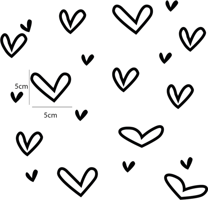 Hartjes muurstickers