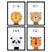 Happy Walls - Babykamer Posters - Set van 4 Baby diertjes