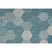 Garden Impressions Buitenkleed Hexagon turquoise 160x230 cm