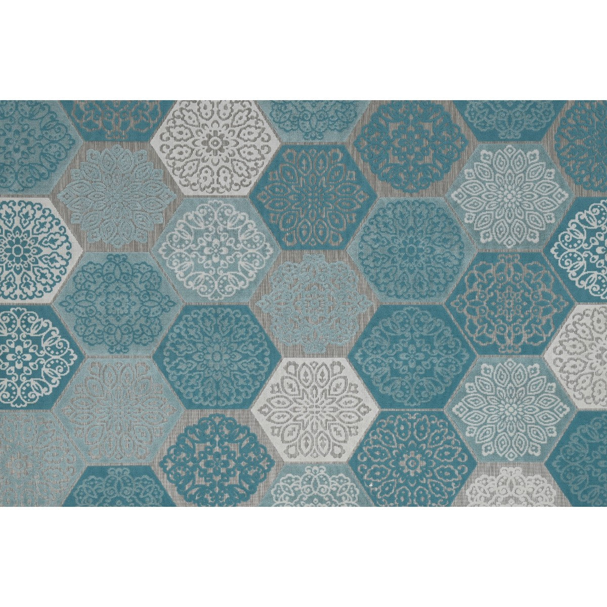 Garden Impressions Buitenkleed Hexagon turquoise 160x230 cm