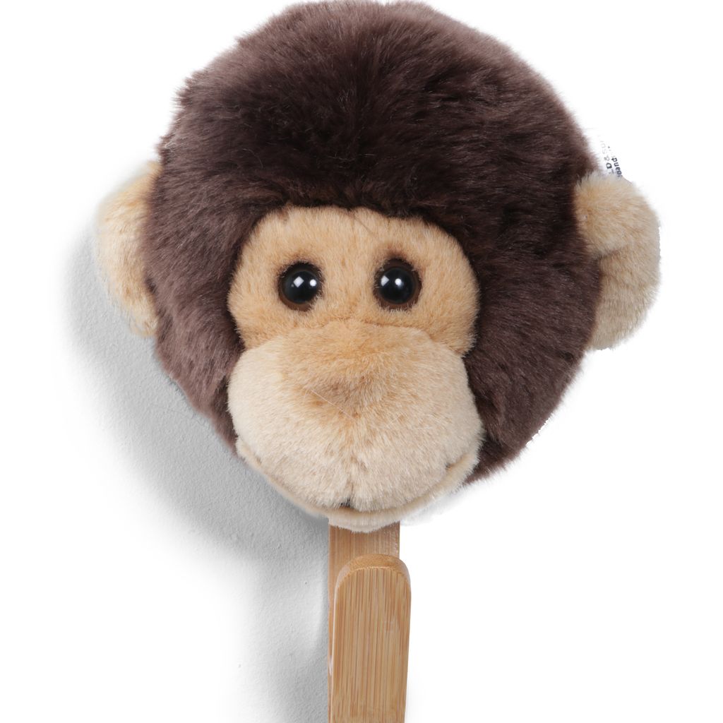 Wild&Soft Kapstokhaak pluche aap - bruin