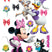 Disney muursticker Minnie Mouse & Katrien Duck roze, rood en paars - 6