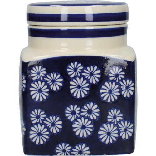 London Pottery - Globe Small Daisies Voorraadpot, Keramiek, Blauw, Mad