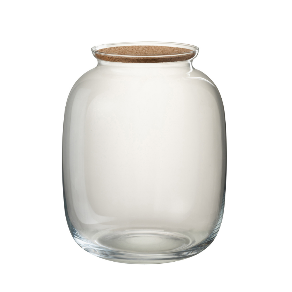 Dulaire Grote Glazen Pot Met Kurk
