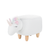 Beliani - UNICORN - Hocker - Wit - Polyester