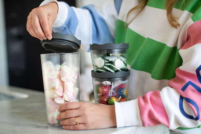 Oslo Voorraadpotten, Set van 3 Stuks, As Grijs - Koziol | Prince