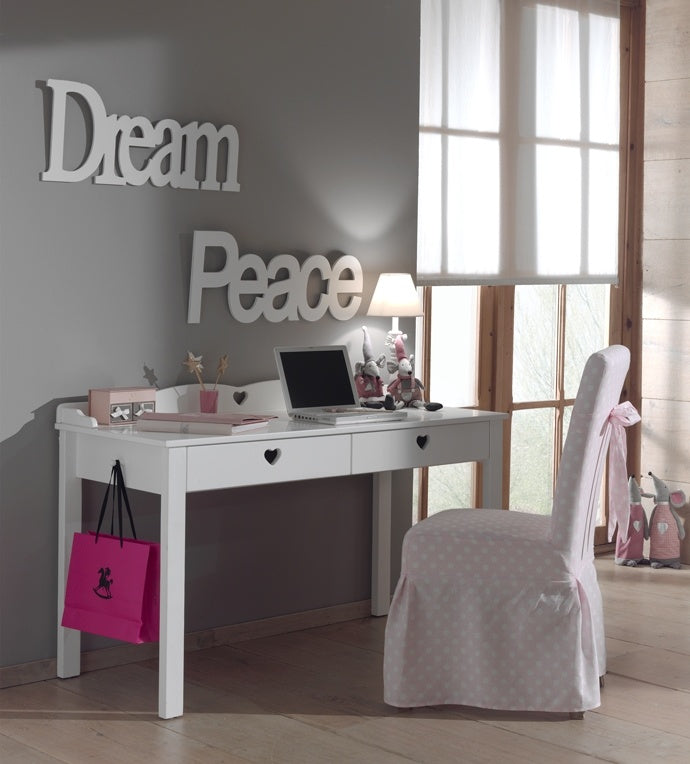 Vipack Amori Kinderbureautafel Wit