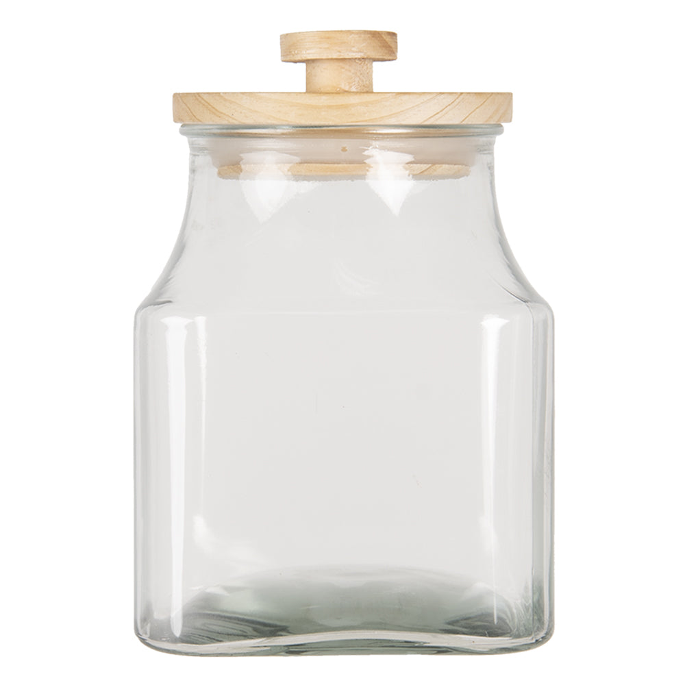 Clayre & Eef Voorraadpot  2800 ml Glas Voorraadbus