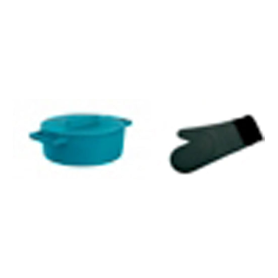 Sambonet Giftset Braadpan Gietijzer met gratis handschoenen