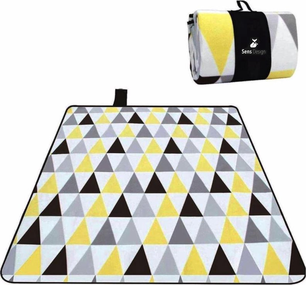 Sens Design XXXL Waterdicht Picknickkleed – 200x300 cm – Geel