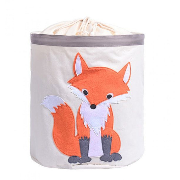 By Baboo - Opbergmand speelgoed - Schattige Vos - voor wasgoed