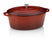 Braadpan Gietijzer Ovaal Rood, 36 cm x 29 cm- Kela | Calido