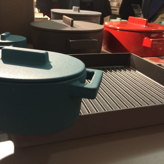 Braadpan Grijs 13 cm x 10 cm incl deksel - Sambonet