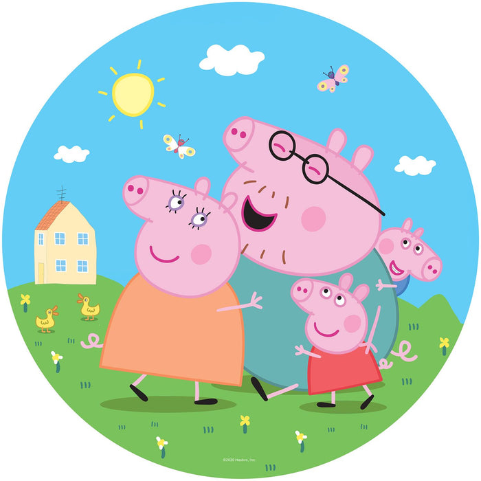 Sanders & Sanders zelfklevende behangcirkel Peppa Pig groen, blauw en