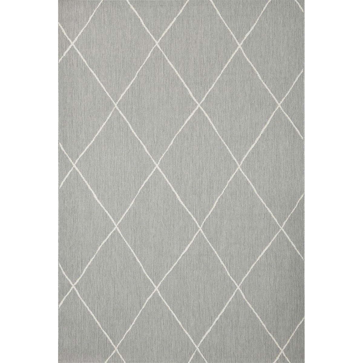 Garden Impressions Buitenkleed Diamonds licht grijs 200x290 cm