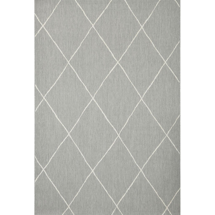 Garden Impressions Buitenkleed Diamonds licht grijs 200x290 cm