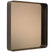 Cypris spiegel 70x70 Burnished Brass