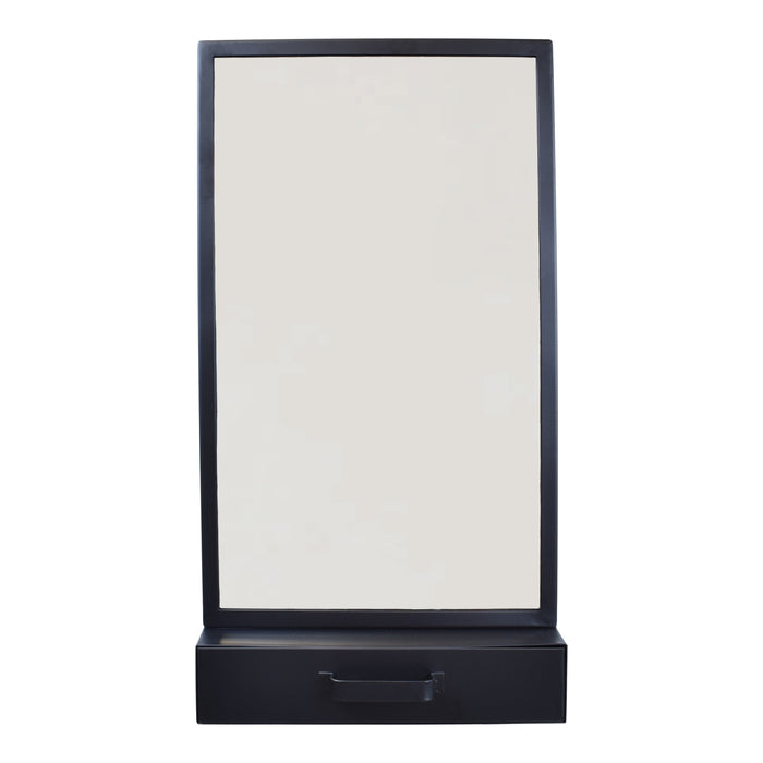 LOFT42 Verona Spiegel – Lade – Zwart – Metaal - 72x38x4