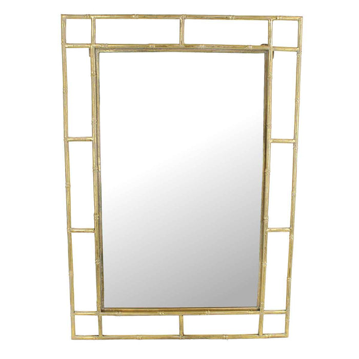 SVJ Home Decorations Spiegel - 69x3x99 cm - Metaal - Gouden Rand