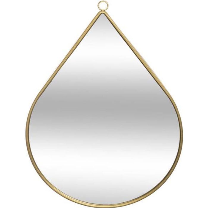 ATMOSPHERA Metalen spiegel van Goutte - 28 x 39 cm