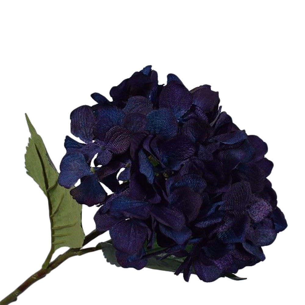 Silk-ka Zijden Bloem-Kunst Bloem Hortensia Steel Blauw Lengte 65 cm