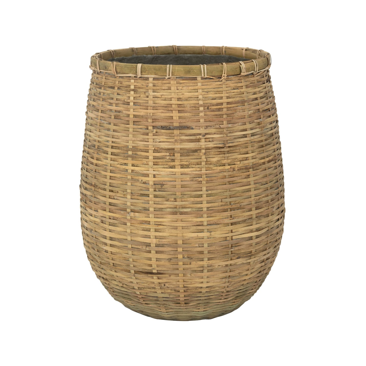 Pottery Pots Bloempot-Plantenbak Cement-Bamboe D 50 cm H 60 cm