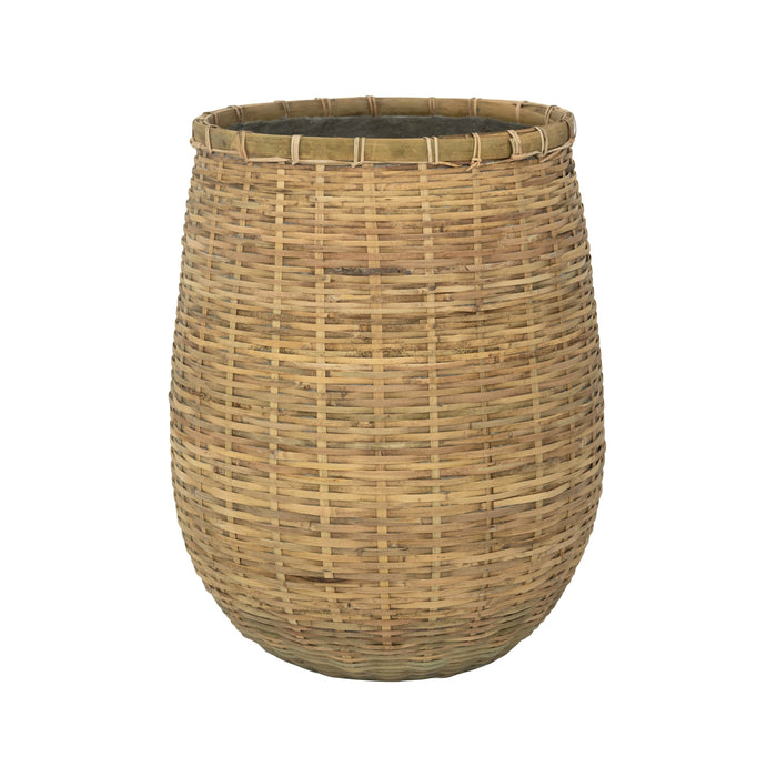 Pottery Pots Bloempot-Plantenbak Cement-Bamboe D 50 cm H 60 cm