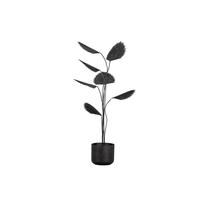 WOOOD Forever Plant - Metaal - Zwart - 141x50x49