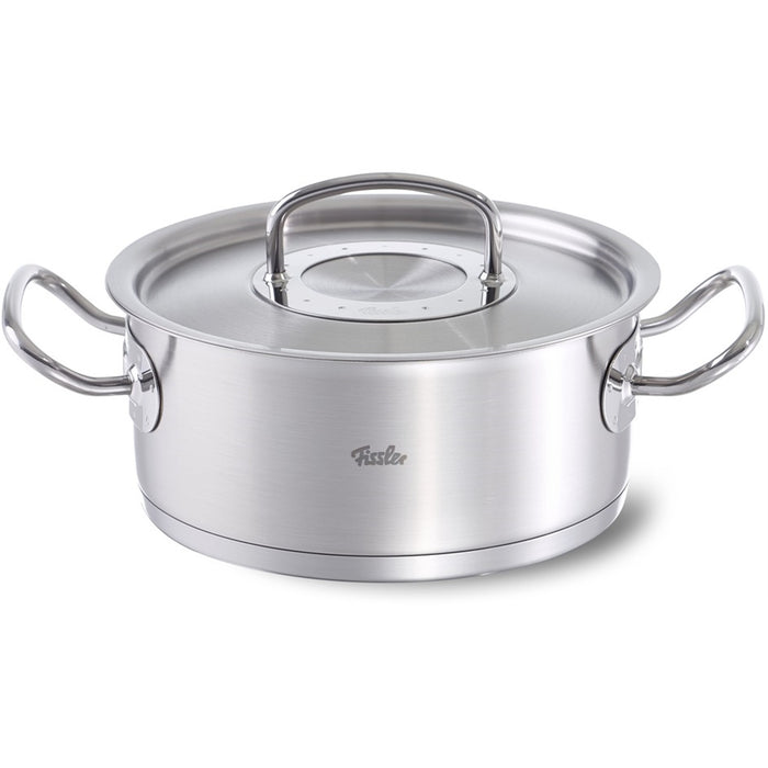 Fissler original profi collection kookpan laag met rvs deksel, 16cm