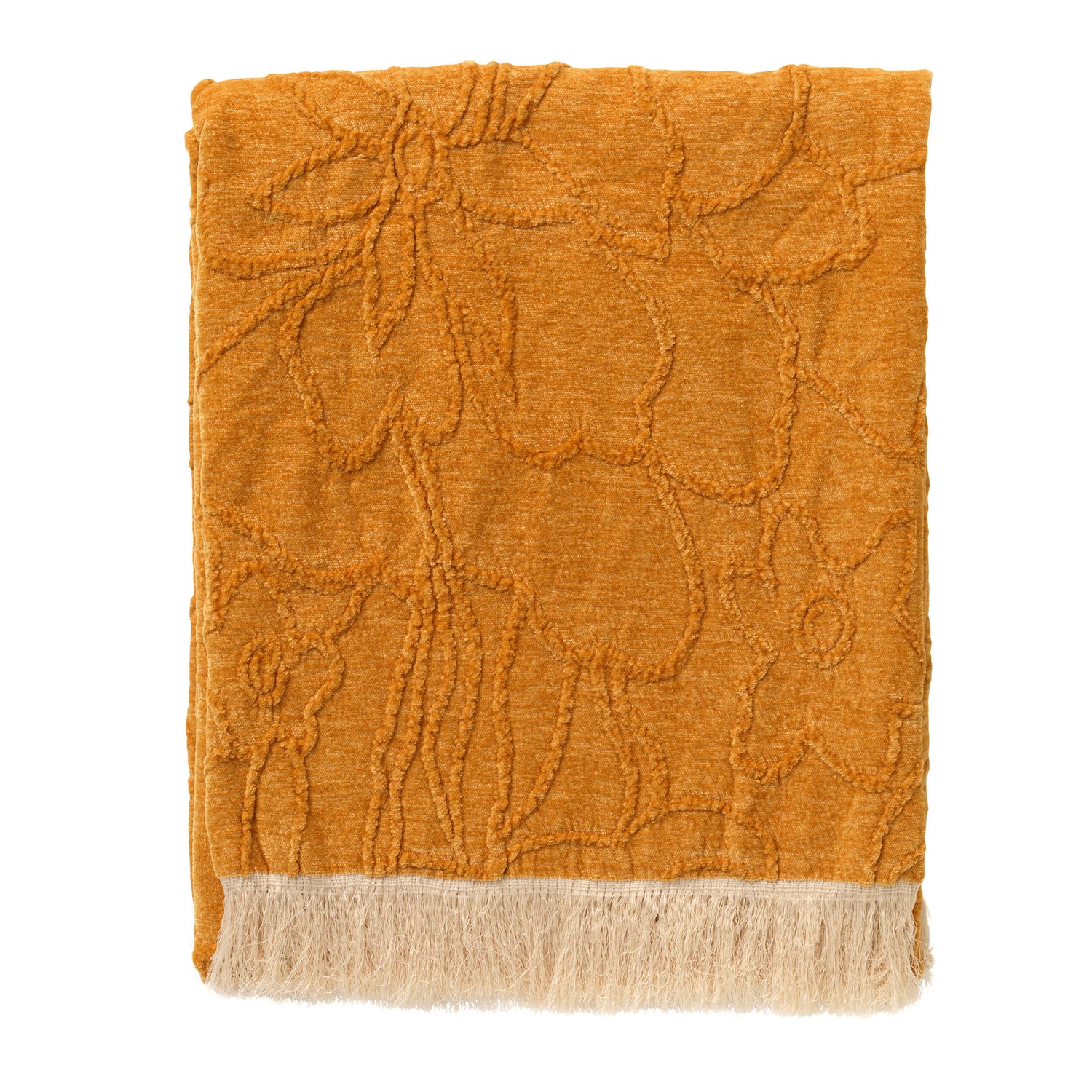 Dutch Decor plaid FLORINE - 140x180 cm Golden Glow