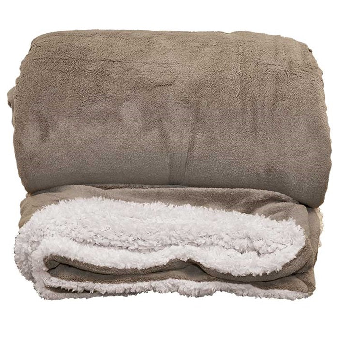 Unique Living | Lars XL plaid 220x240cm taupe