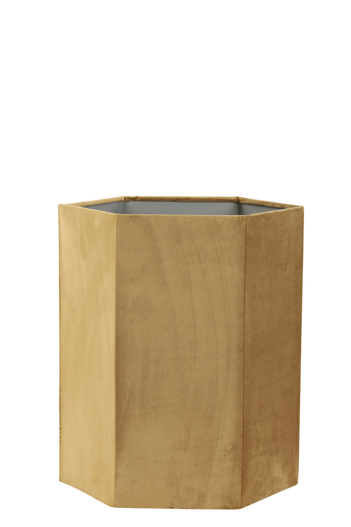 D - Light & Living - Lampenkap VELOURS - Ø30x35cm - Bruin