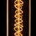 Buis XXL Filament spiraal LED 8w E27 240v 1800k dimbaar goud