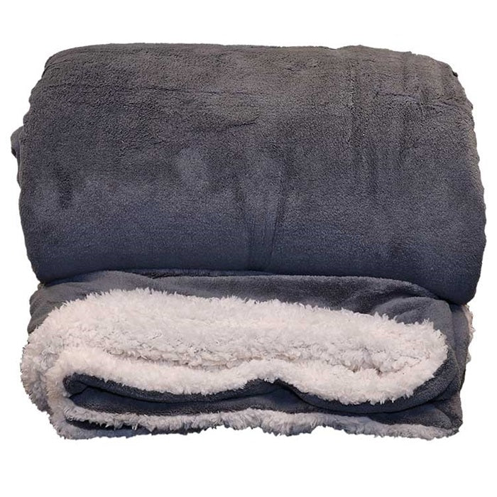 Unique Living | Lars XL plaid 220x240cm antraciet