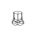 QAZQA Metalen lampenkap zwart 15|14 - Granny Frame