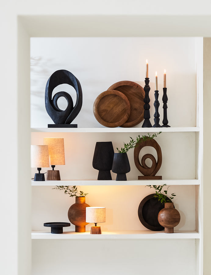 Light&living Kap ellips smal hoog 21-17,5-23 cm LIVIGNO naturel