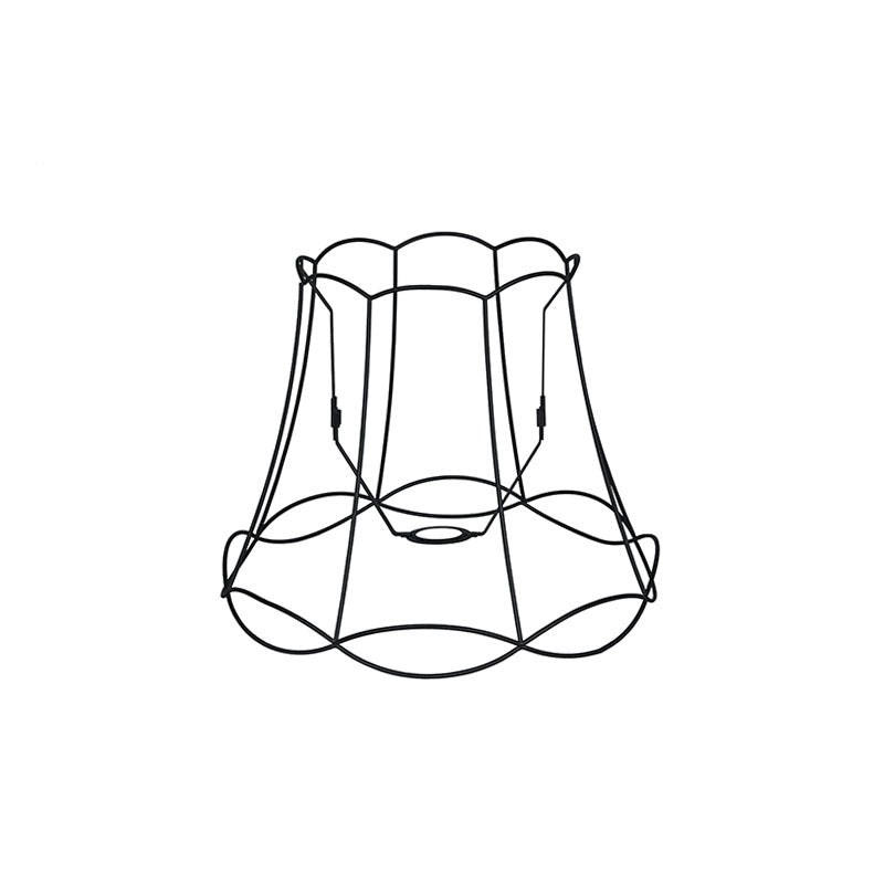 QAZQA Metalen lampenkap zwart 40|31 - Granny Frame