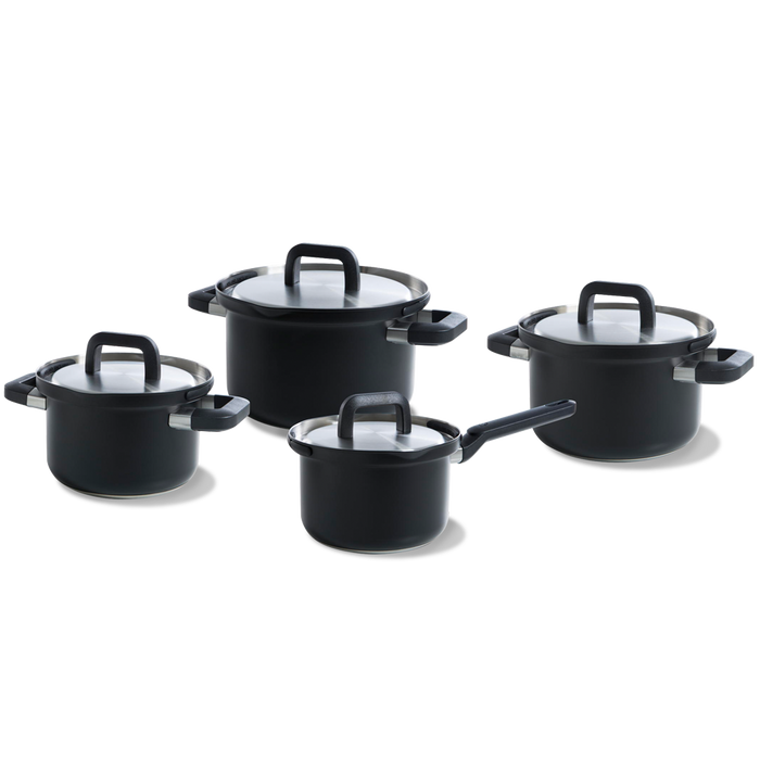 BK Flow Cool Black RVS 4-delige pannenset
