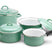Lite-Body Magus Pannenset 4-delig - Emaille - Olijf Groen -