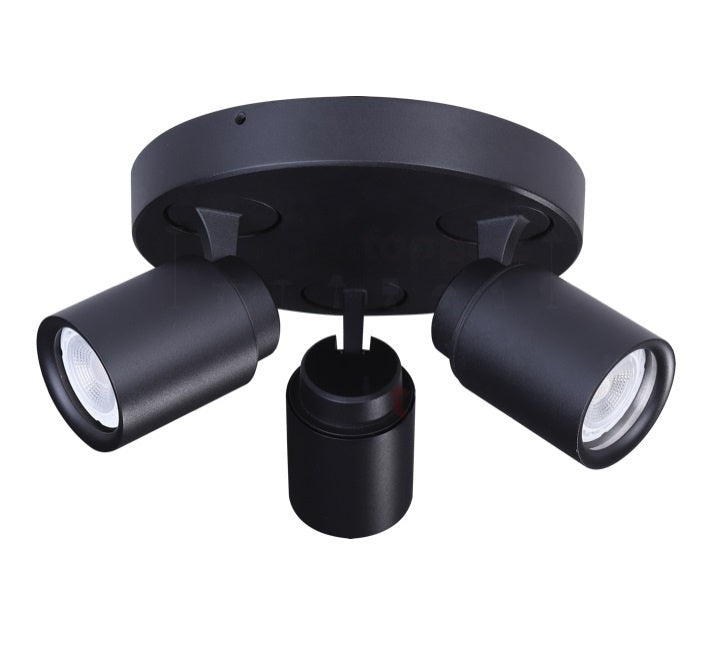 Freelight Spot Razza Mat Zwart 3 lichts  GU10