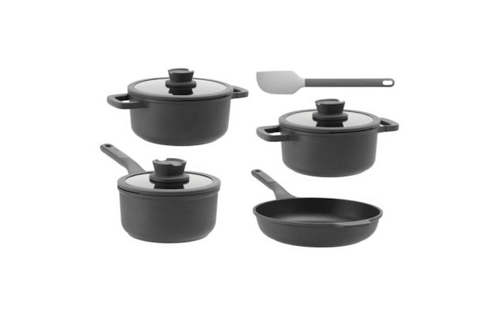 BergHOFF Pannenset Leo Stone - 7 delig met gratis spatel