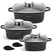Edenberg Stonetec Line - 8-delige Luxe Pannenset van Gesmeed Aluminium