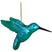 Vondels Ornament glass green hummingbird H8.5cm#