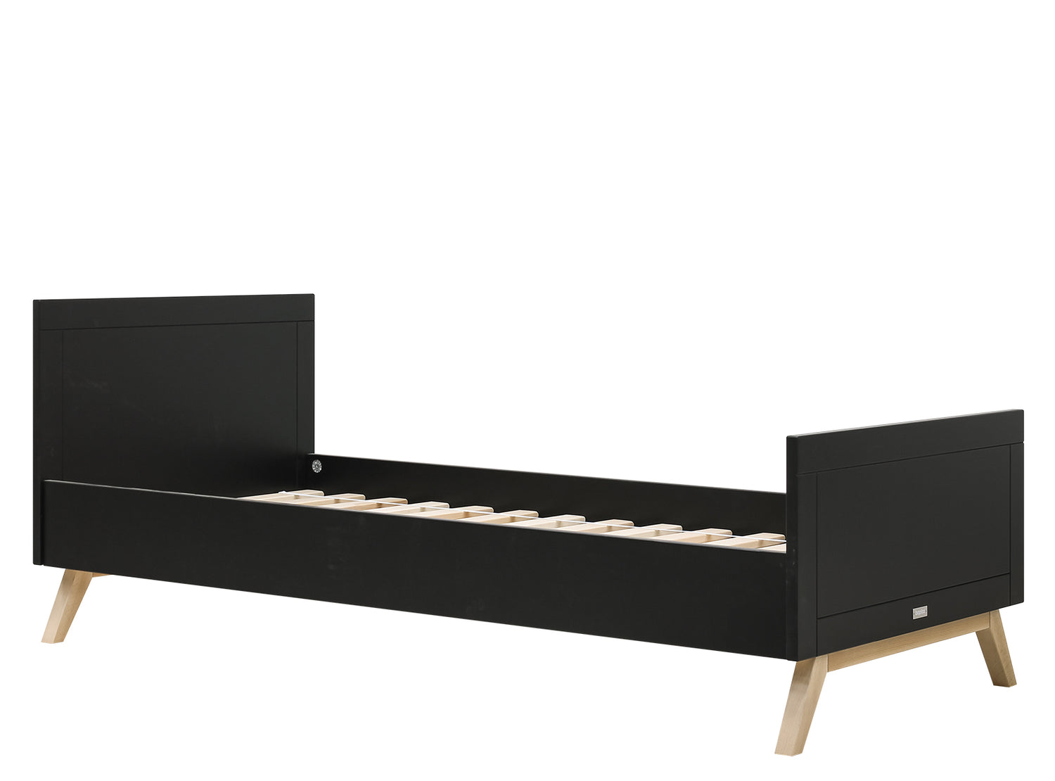 Bopita Nora bed 90x200 - Mat Zwart|Naturel