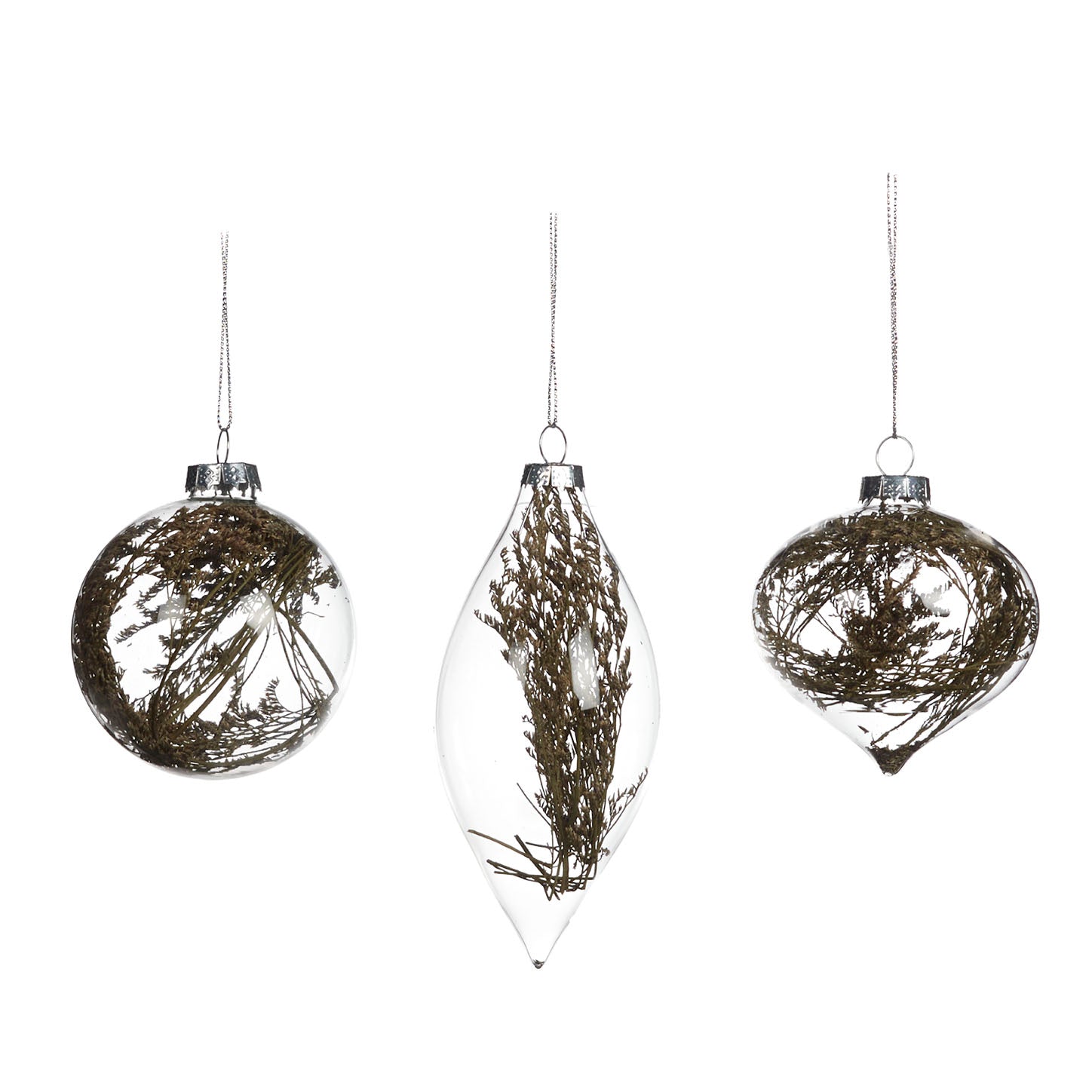 Goodwill Kerstbal Gedroogde plantdelen Bruin D 10 cm