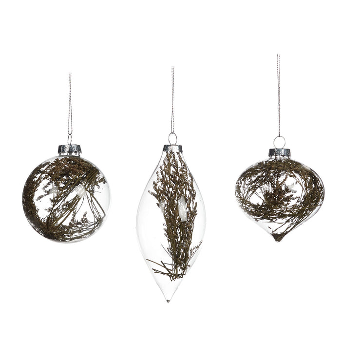 Goodwill Kerstbal Gedroogde plantdelen Bruin D 10 cm