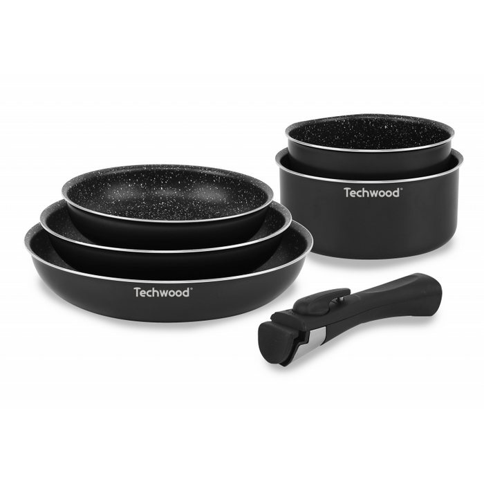 Techwood 6611p - 6-delige Pannenset
